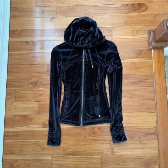 Women Lululemon Define Hooded Jacket *Velvet Hip Lengh in Black Size 2 - Picture 7 of 11